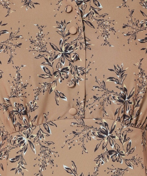 mysty woman（ミスティウーマン）の「スタイルアップフラワーワンピ 256810（ワンピース・レディース・ブラック/アイボリー/モカ/ピンク系・FREE）」の21枚目の写真