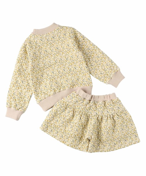 la poche biscuit（ラポシェビスキュイ）の「小花柄ニットキルトワンマイルウェア（ルームウェア/パジャマ・キッズ・ラベンダー/イエロー・120/110/130/80/140/90/100）」の7枚目の写真