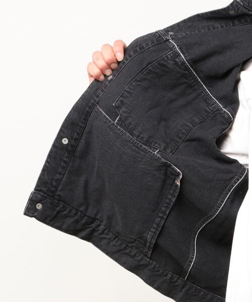 AMBUSH（アンブッシュ）の「OVERSIZE DENIM JACKET（デニムジャケット・メンズ・ブラック/ブルー・L/M）」の4枚目の写真