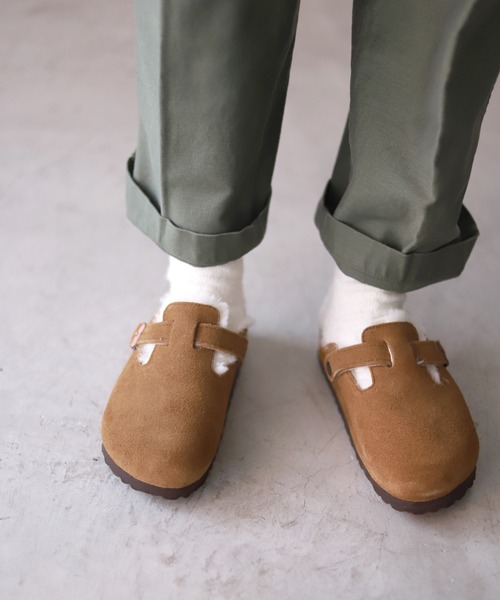 【BIRKEN STOCK/ビルケンシュトック】Boston Fur サンダル◆