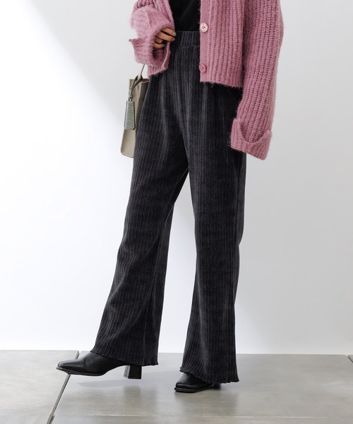 COLONY 2139（コロニートゥーワンスリーナイン）の「ランダムプリーツコーデュロイパンツ（その他パンツ・レディース・チャコールグレー/グリーン/グレイッシュベージュ・LARGE/SMALL/MEDIUM）」の4枚目の写真