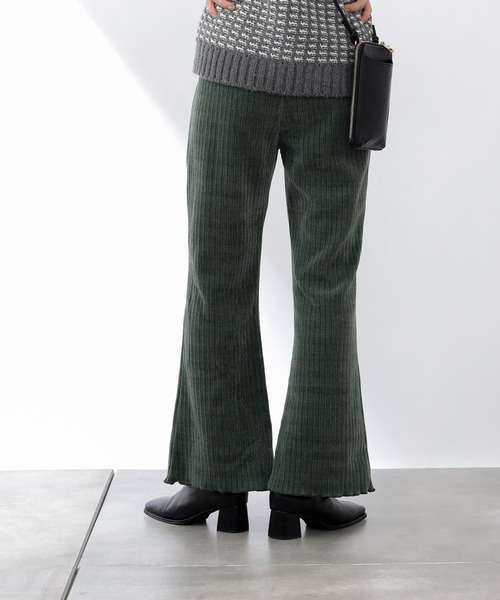 COLONY 2139（コロニートゥーワンスリーナイン）の「ランダムプリーツコーデュロイパンツ（その他パンツ・レディース・チャコールグレー/グリーン/グレイッシュベージュ・LARGE/SMALL/MEDIUM）」の5枚目の写真