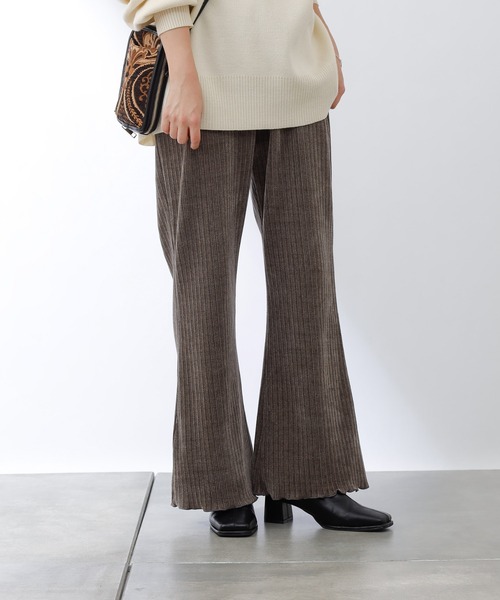 COLONY 2139（コロニートゥーワンスリーナイン）の「ランダムプリーツコーデュロイパンツ（その他パンツ・レディース・チャコールグレー/グリーン/グレイッシュベージュ・LARGE/SMALL/MEDIUM）」の10枚目の写真