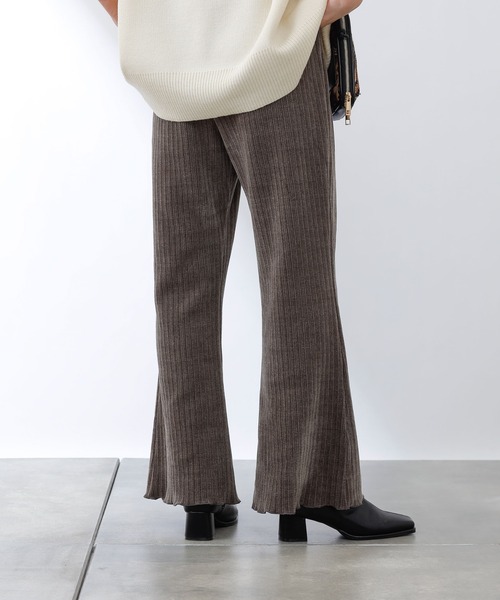 COLONY 2139（コロニートゥーワンスリーナイン）の「ランダムプリーツコーデュロイパンツ（その他パンツ・レディース・チャコールグレー/グリーン/グレイッシュベージュ・LARGE/SMALL/MEDIUM）」の6枚目の写真