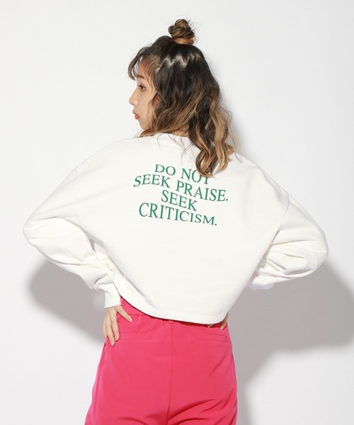 PBLIM(ページボーイリム)の「【PAGEBOYLIM】カラーショートスウェット(スウェット・レディース・オフホワイト/ブルー/グリーン・FREE)」の2枚目の写真