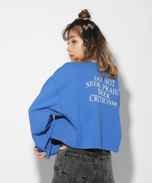 PBLIM(ページボーイリム)の「【PAGEBOYLIM】カラーショートスウェット(スウェット・レディース・オフホワイト/ブルー/グリーン・FREE)」の5枚目の写真