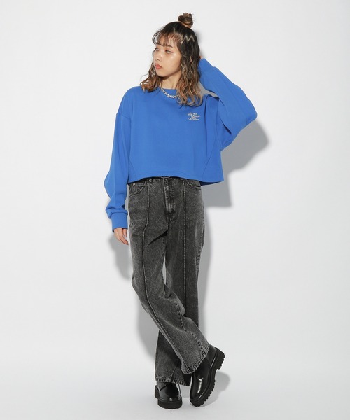 PBLIM(ページボーイリム)の「【PAGEBOYLIM】カラーショートスウェット(スウェット・レディース・オフホワイト/ブルー/グリーン・FREE)」の18枚目の写真