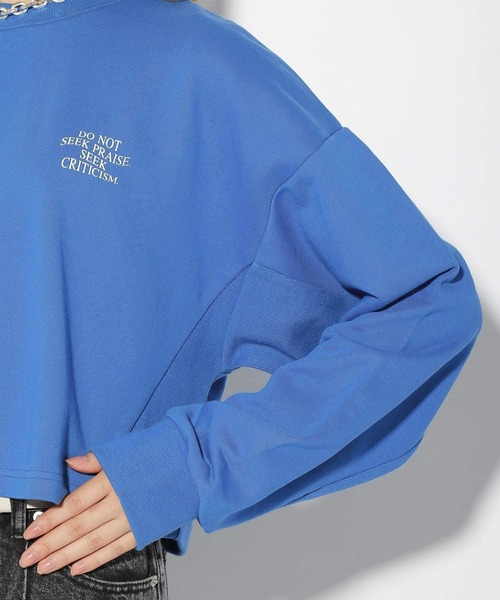 PBLIM(ページボーイリム)の「【PAGEBOYLIM】カラーショートスウェット(スウェット・レディース・オフホワイト/ブルー/グリーン・FREE)」の6枚目の写真