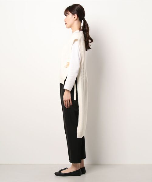 jumelle（ジュメロ）の「バックロングベスト（ニット/セーター・レディース・アイボリー・FREE）」の21枚目の写真