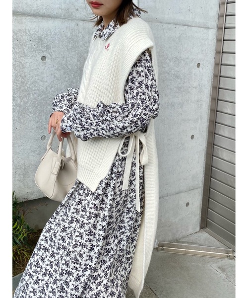 jumelle（ジュメロ）の「バックロングベスト（ニット/セーター・レディース・アイボリー・FREE）」の20枚目の写真