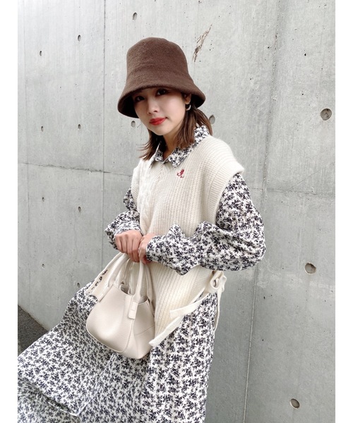 jumelle（ジュメロ）の「バックロングベスト（ニット/セーター・レディース・アイボリー・FREE）」の8枚目の写真