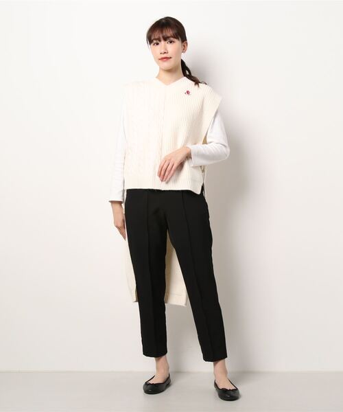 jumelle（ジュメロ）の「バックロングベスト（ニット/セーター・レディース・アイボリー・FREE）」の17枚目の写真