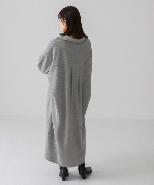 KBF（ケイビーエフ）の「起毛シャツワンピース（ワンピース・レディース・グリーン系その他/ライトベージュ/カーキ/グレー・ONE）」の13枚目の写真