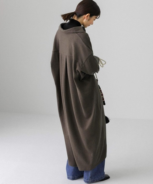 KBF（ケイビーエフ）の「起毛シャツワンピース（ワンピース・レディース・グリーン系その他/ライトベージュ/カーキ/グレー・ONE）」の20枚目の写真