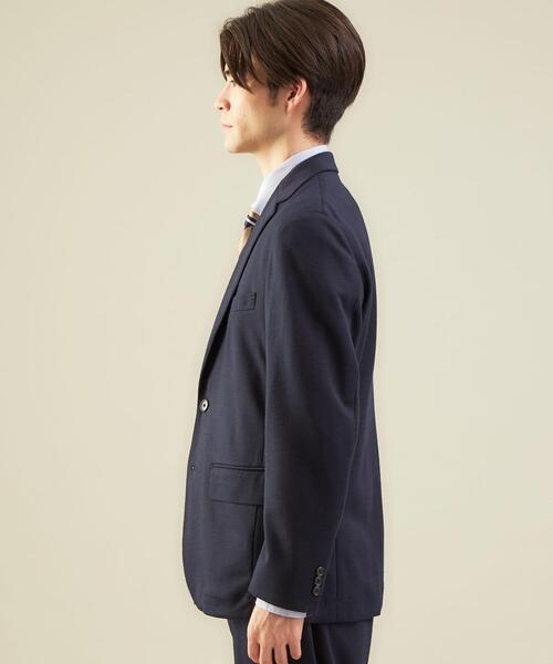 WORK TRIP OUTFITS GREEN LABEL RELAXING（ワークトリップアウトフィッツグリーンレーベル リラクシング）の「WTO ジャージ 2B ジャケット -ウォッシャブル・ストレッチ・防シワ- ＊＊（テーラードジャケット・メンズ・グレー/ネイビー・S/44/L/48/M/46/XL/50）」の10枚目の写真