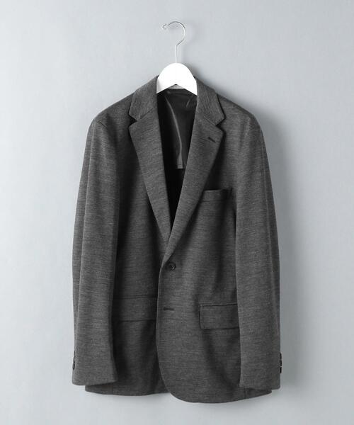 WORK TRIP OUTFITS GREEN LABEL RELAXING（ワークトリップアウトフィッツグリーンレーベル リラクシング）の「WTO ジャージ 2B ジャケット -ウォッシャブル・ストレッチ・防シワ- ＊＊（テーラードジャケット・メンズ・グレー/ネイビー・S/44/L/48/M/46/XL/50）」の13枚目の写真