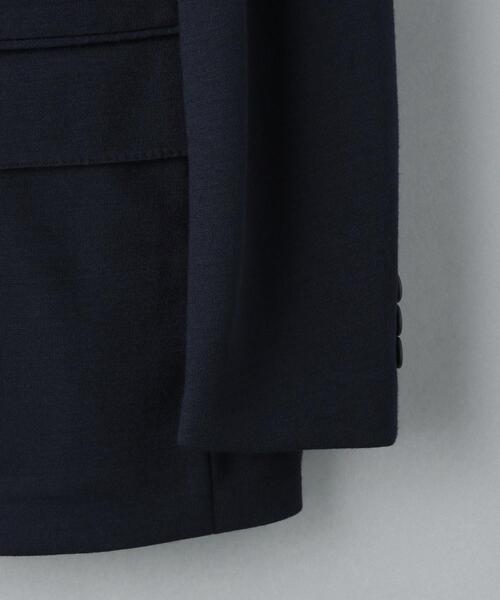 WORK TRIP OUTFITS GREEN LABEL RELAXING（ワークトリップアウトフィッツグリーンレーベル リラクシング）の「WTO ジャージ 2B ジャケット -ウォッシャブル・ストレッチ・防シワ- ＊＊（テーラードジャケット・メンズ・グレー/ネイビー・S/44/L/48/M/46/XL/50）」の5枚目の写真