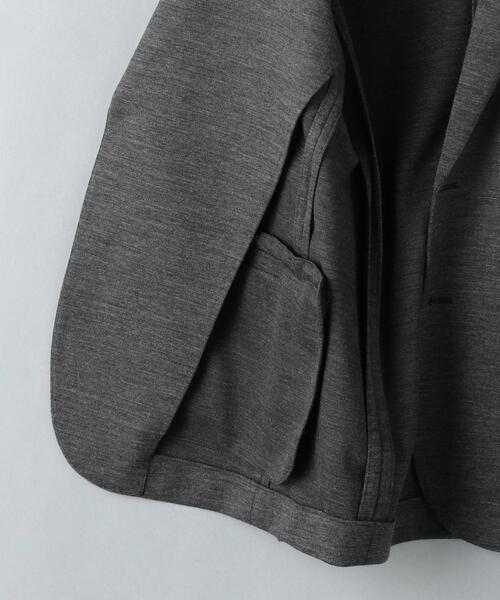 WORK TRIP OUTFITS GREEN LABEL RELAXING（ワークトリップアウトフィッツグリーンレーベル リラクシング）の「WTO ジャージ 2B ジャケット -ウォッシャブル・ストレッチ・防シワ- ＊＊（テーラードジャケット・メンズ・グレー/ネイビー・S/44/L/48/M/46/XL/50）」の21枚目の写真