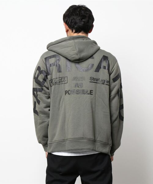 Burner(バーナー)の「【GROOVY STORE】バックプリントフードアウター裏ボアジャケットジップアップ(ブルゾン・メンズ・ブラック/ブルー/カーキ・L/M/LL)」の7枚目の写真