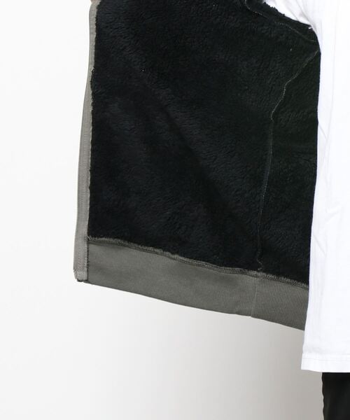 Burner(バーナー)の「【GROOVY STORE】バックプリントフードアウター裏ボアジャケットジップアップ(ブルゾン・メンズ・ブラック/ブルー/カーキ・L/M/LL)」の8枚目の写真