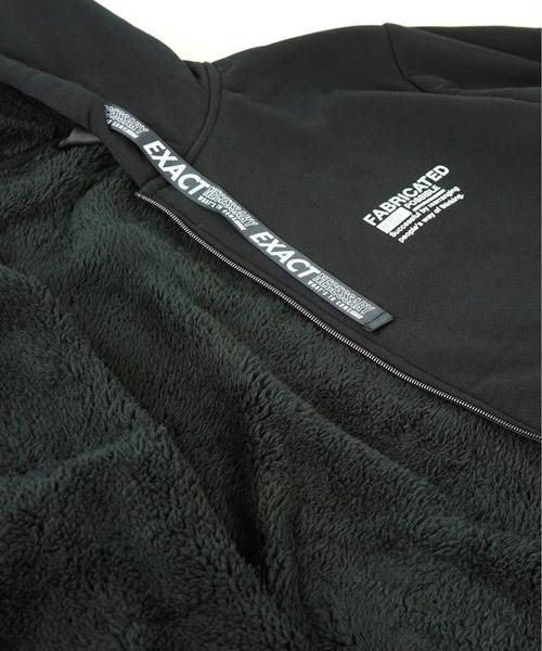 Burner(バーナー)の「【GROOVY STORE】バックプリントフードアウター裏ボアジャケットジップアップ(ブルゾン・メンズ・ブラック/ブルー/カーキ・L/M/LL)」の15枚目の写真