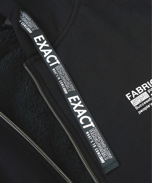 Burner(バーナー)の「【GROOVY STORE】バックプリントフードアウター裏ボアジャケットジップアップ(ブルゾン・メンズ・ブラック/ブルー/カーキ・L/M/LL)」の16枚目の写真