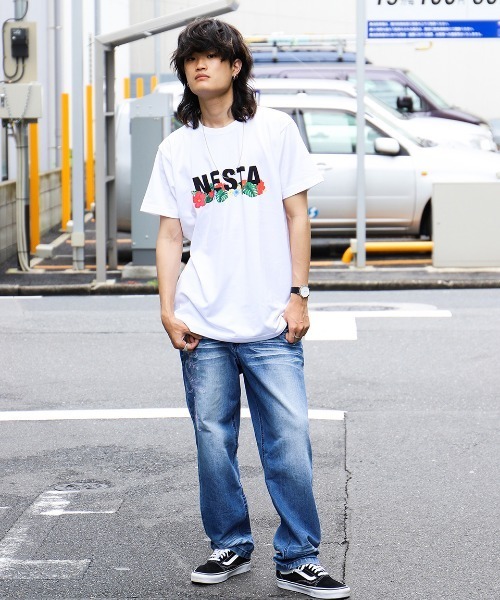 NESTA BRAND(ネスタブランド)の「JPN加工DRYボタニカルTEE(Tシャツ/カットソー・メンズ・ホワイト/ブラック・S/M/L/XL/XXL)」の7枚目の写真