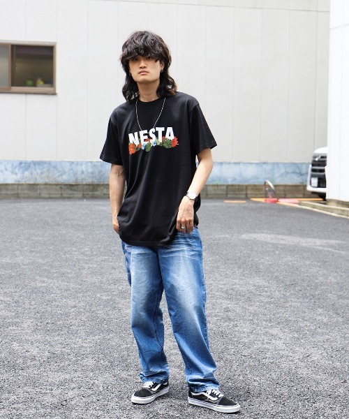 NESTA BRAND(ネスタブランド)の「JPN加工DRYボタニカルTEE(Tシャツ/カットソー・メンズ・ホワイト/ブラック・S/M/L/XL/XXL)」の11枚目の写真