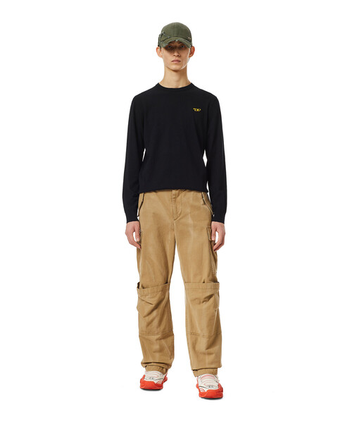 DIESEL（ディーゼル）の「メンズ ニット ワンポイント（ニット/セーター・メンズ・ブラック/パープル/グリーン・SMALL/XX-LARGE/X-LARGE/MEDIUM/X-SMALL/LARGE）」の12枚目の写真