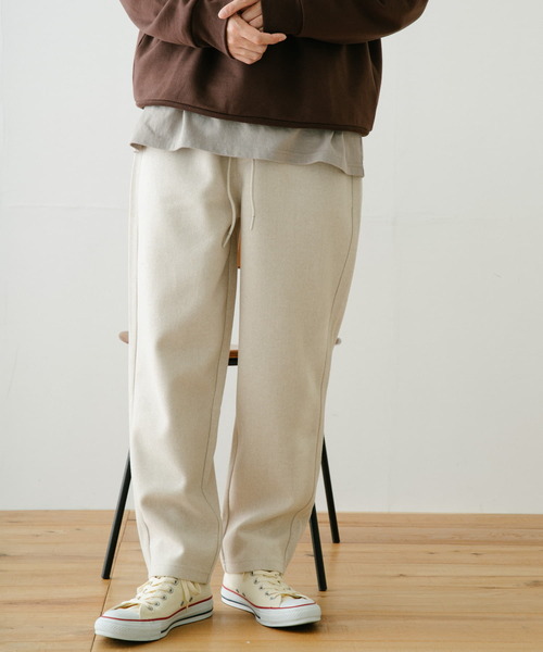 ITEMS URBANRESEARCH(アイテムズ アーバンリサーチ)の「圧縮カット 裏配色ウエストリブパンツ(その他パンツ・メンズ・ブラック/ベージュ/オフホワイト・MEDIUM/LARGE)」の13枚目の写真