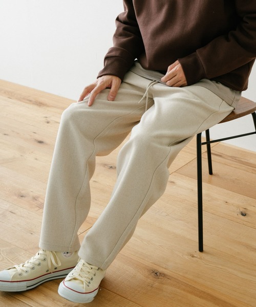 ITEMS URBANRESEARCH(アイテムズ アーバンリサーチ)の「圧縮カット 裏配色ウエストリブパンツ(その他パンツ・メンズ・ブラック/ベージュ/オフホワイト・MEDIUM/LARGE)」の21枚目の写真