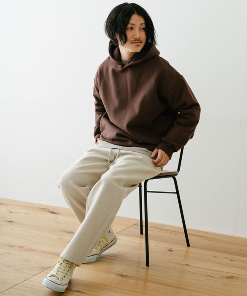 ITEMS URBANRESEARCH(アイテムズ アーバンリサーチ)の「圧縮カット 裏配色ウエストリブパンツ(その他パンツ・メンズ・ブラック/ベージュ/オフホワイト・MEDIUM/LARGE)」の7枚目の写真