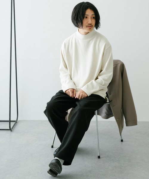 ITEMS URBANRESEARCH(アイテムズ アーバンリサーチ)の「圧縮カット 裏配色ウエストリブパンツ(その他パンツ・メンズ・ブラック/ベージュ/オフホワイト・MEDIUM/LARGE)」の18枚目の写真