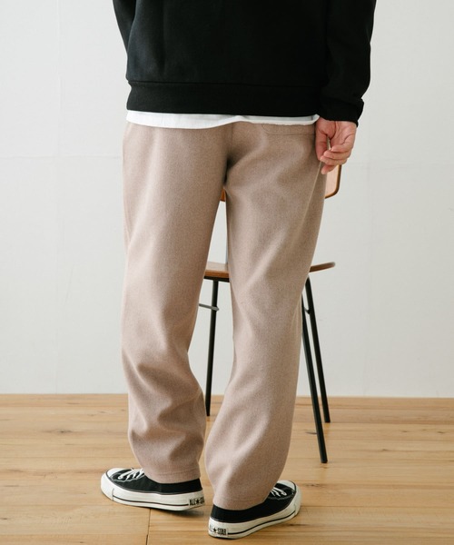 ITEMS URBANRESEARCH(アイテムズ アーバンリサーチ)の「圧縮カット 裏配色ウエストリブパンツ(その他パンツ・メンズ・ブラック/ベージュ/オフホワイト・MEDIUM/LARGE)」の8枚目の写真