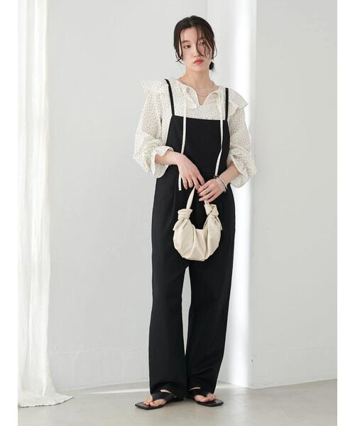 earth music&ecology(アースミュージックアンドエコロジー)の「ビックカラーブラウス*(シャツ/ブラウス・レディース・オフホワイト/ドット/モカ・FREE)」の9枚目の写真