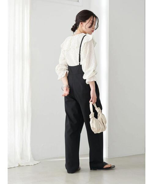 earth music&ecology(アースミュージックアンドエコロジー)の「ビックカラーブラウス*(シャツ/ブラウス・レディース・オフホワイト/ドット/モカ・FREE)」の10枚目の写真