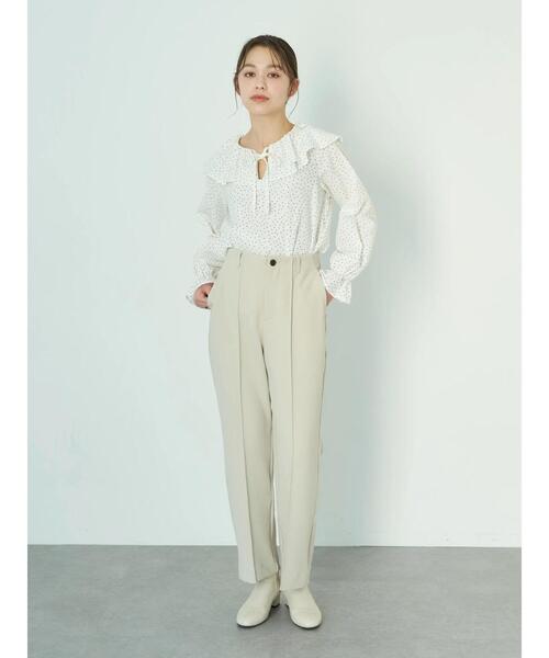 earth music&ecology(アースミュージックアンドエコロジー)の「ビックカラーブラウス*(シャツ/ブラウス・レディース・オフホワイト/ドット/モカ・FREE)」の21枚目の写真