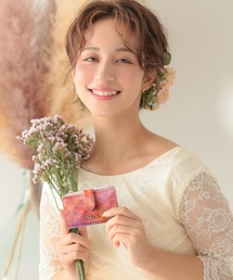 Clelia-u-（クレリアユー）の「アートレザーエナメル加工コンパクトキーケース（キーケース/キーアクセサリー）」