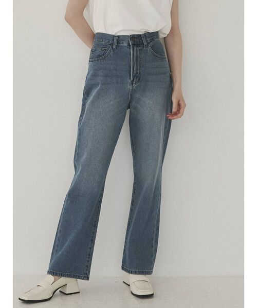 COTORICA(コトリカ)の「ストレートデニム(COTTON100%)(デニムパンツ・レディース・ライトグレー/ブルー・MEDIUM/LARGE)」の3枚目の写真
