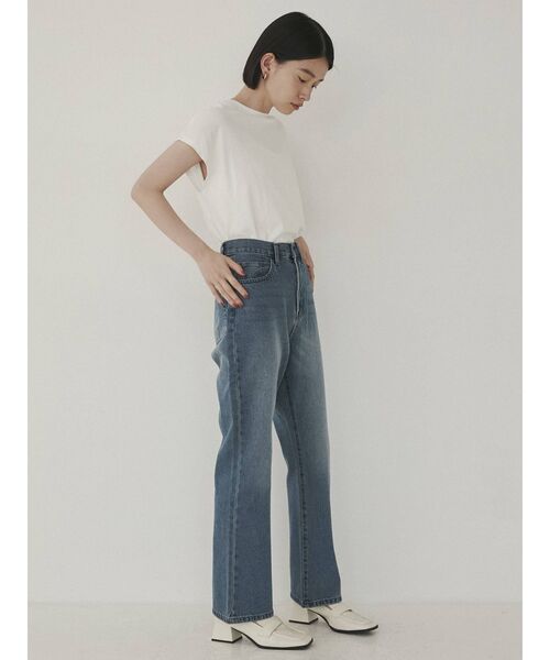 COTORICA(コトリカ)の「ストレートデニム(COTTON100%)(デニムパンツ・レディース・ライトグレー/ブルー・MEDIUM/LARGE)」の10枚目の写真