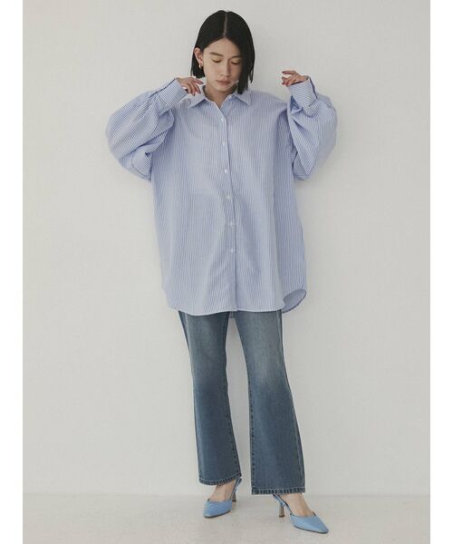 COTORICA(コトリカ)の「ストレートデニム(COTTON100%)(デニムパンツ・レディース・ライトグレー/ブルー・MEDIUM/LARGE)」の11枚目の写真