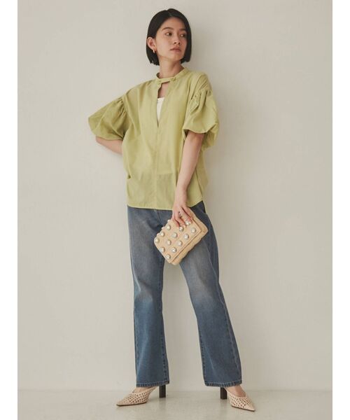 COTORICA(コトリカ)の「ストレートデニム(COTTON100%)(デニムパンツ・レディース・ライトグレー/ブルー・MEDIUM/LARGE)」の14枚目の写真