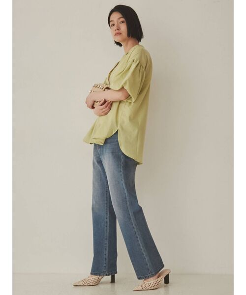 COTORICA(コトリカ)の「ストレートデニム(COTTON100%)(デニムパンツ・レディース・ライトグレー/ブルー・MEDIUM/LARGE)」の15枚目の写真