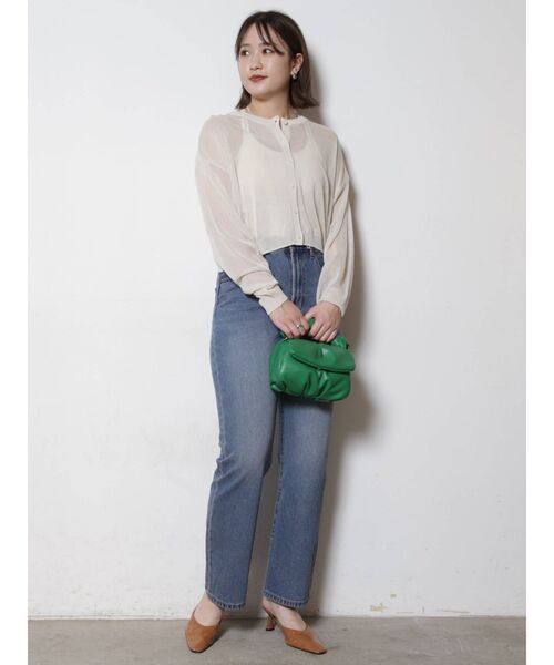 COTORICA(コトリカ)の「ストレートデニム(COTTON100%)(デニムパンツ・レディース・ライトグレー/ブルー・MEDIUM/LARGE)」の22枚目の写真