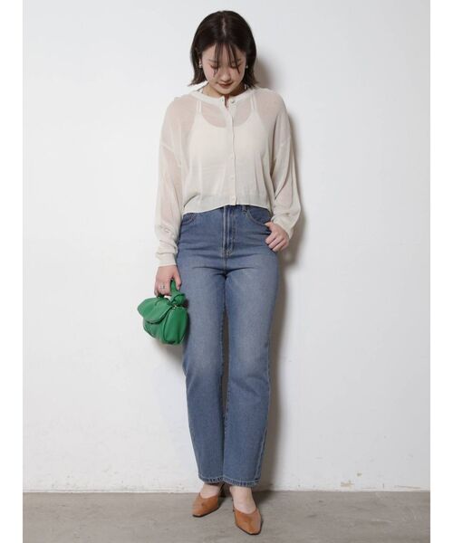 COTORICA(コトリカ)の「ストレートデニム(COTTON100%)(デニムパンツ・レディース・ライトグレー/ブルー・MEDIUM/LARGE)」の21枚目の写真