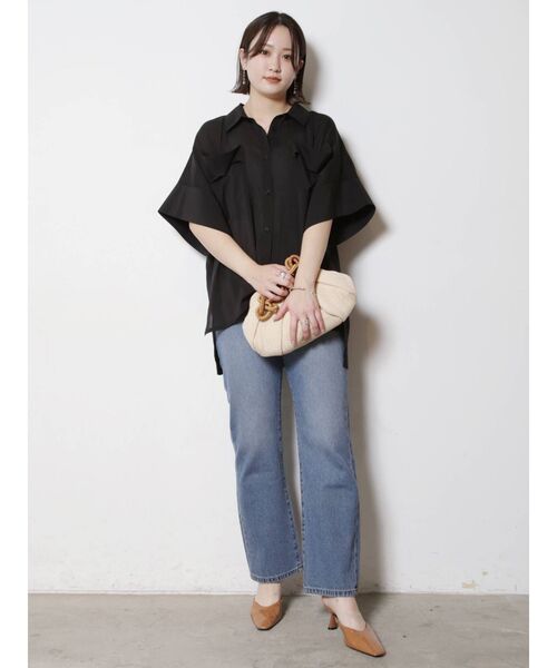 COTORICA(コトリカ)の「ストレートデニム(COTTON100%)(デニムパンツ・レディース・ライトグレー/ブルー・MEDIUM/LARGE)」の20枚目の写真
