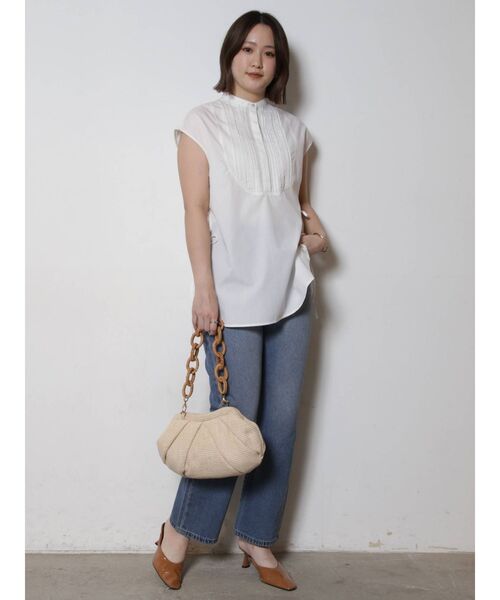 COTORICA(コトリカ)の「ストレートデニム(COTTON100%)(デニムパンツ・レディース・ライトグレー/ブルー・MEDIUM/LARGE)」の16枚目の写真