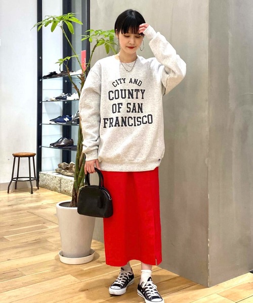 Russell Athletic（ラッセルアスレティック）の「『別注』RUSSELL ATHLETIC×DOORS　プリントスウェット（スウェット・メンズ・ホワイト/ブラック/グレー・MEDIUM/LARGE）」の11枚目の写真