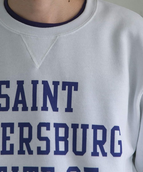 Russell Athletic（ラッセルアスレティック）の「『別注』RUSSELL ATHLETIC×DOORS　プリントスウェット（スウェット・メンズ・ホワイト/ブラック/グレー・MEDIUM/LARGE）」の21枚目の写真