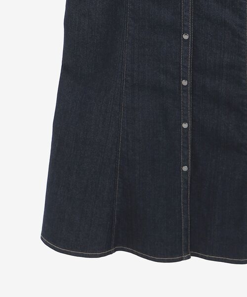 MAJESTIC LEGON（マジェスティックレゴン）の「ladyフロントボタンワンピ（ワンピース・レディース・ネイビー/ピンク/アイボリー・MEDIUM）」の6枚目の写真